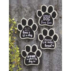 Dog Paw Magnets, 4/Set