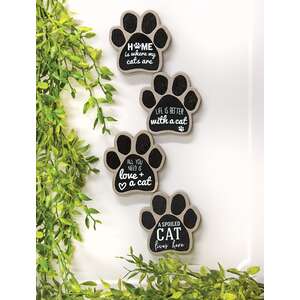 Cat Paw Magnets, 4/Set