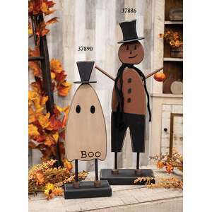 Skinny Wooden Top Hat Jacko On Base