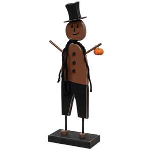 Skinny Wooden Top Hat Jacko On Base