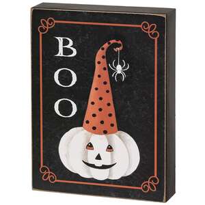 Halloween Queen Vintage Look Box Sign, 2 Asstd.