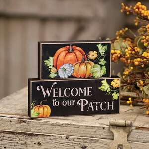 2 Set, Welcome to Our Patch Stacking Blocks