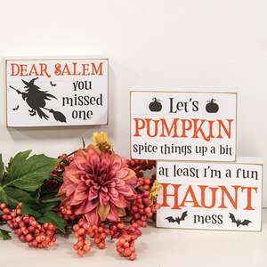 Dear Salem Witch Box Sign, 3 Asstd. 38622;