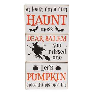Dear Salem Witch Box Sign, 3 Asstd. 38622;
