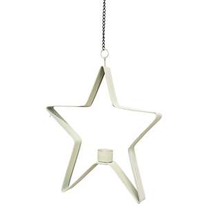 Star 4" Taper Holder - Stoneware Colors - 3 asst - 46353;