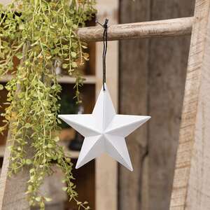Farmhouse White Barn Star - 5"