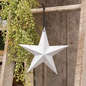 Farmhouse White Barn Star - 8"