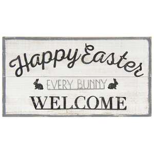 Every Bunny Welcome Easter Wood -