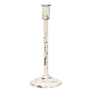 Distressed White Candle Holder - 11.75" -