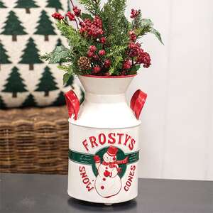 Frosty's Snow Cones Distressed Metal Milk Can 60536;