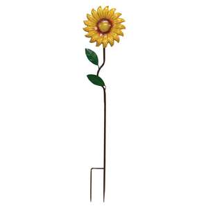 Metal Sunflower Garden Stake -
