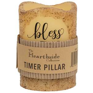 Bless This Home Pillar - Burnt Ivory