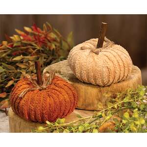 Mini Chenille Pumpkin - 2 asst.