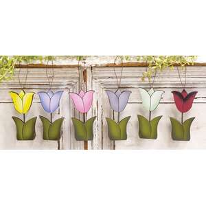 6/Set, Springy Tulip Ornaments