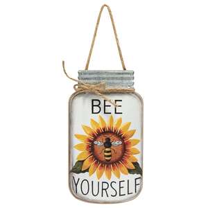 Bee Yourself Mason Jar Sign
