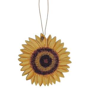3/Set, Wooden Sunflower Ornaments