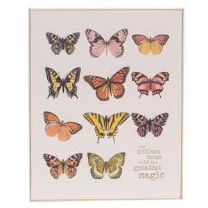 The Littlest Things Wooden Butterflies Sign 38230;