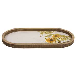 Bumble Bee & Flower Oval Tray 38561;