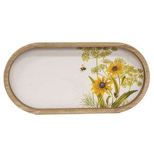 Bumble Bee & Flower Oval Tray 38561;