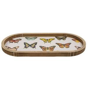 Butterflies Oval Tray 38562;