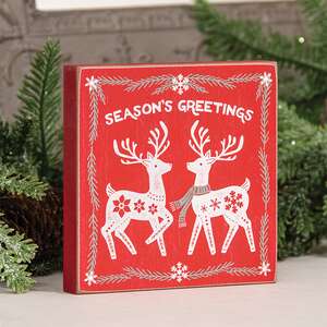 Season's Greetings Sweater Reindeer Block 38656;