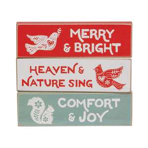 Merry & Bright Yuletide Thin Mini Block, 3 Asstd. 38658;
