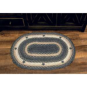 Slate Star Braided Rug, 20"x 30"