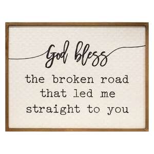 Broken Road Wall Sign 65144;