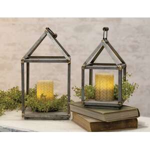 2/Set, Antiqued Open Air Lanterns