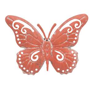 Distressed Metal Wall Butterfly, 4.5" x 3.5" 70201;