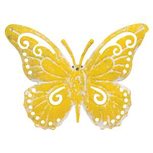 Distressed Metal Wall Butterfly, 4.5" x 3.5" 70201;