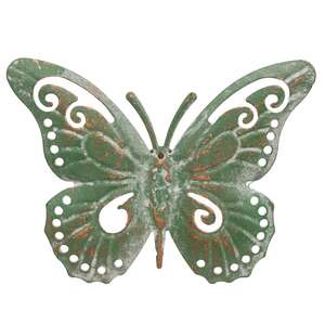 Distressed Metal Wall Butterfly, 4.5" x 3.5" 70201;