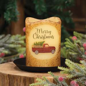 Merry Christmas Truck Timer Pillar