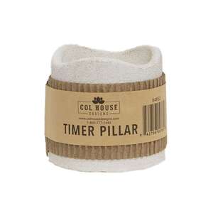White Cement Timer Pillar - 3 x 3 -