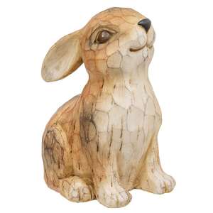 Carved Look Resin Bunny Sitter, 7"H ADC5498;