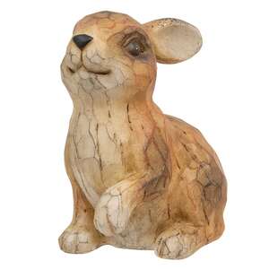 Carved Look Resin Bunny Sitter, 5.5"H ADC5499;