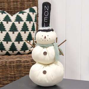 Noel Party Stuffed Snowman, 20.5"H AJ272501;