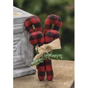 Buffalo Check Candy Cane Bundle - 4/Set