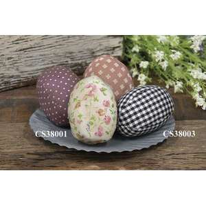 Black & White Gingham Egg