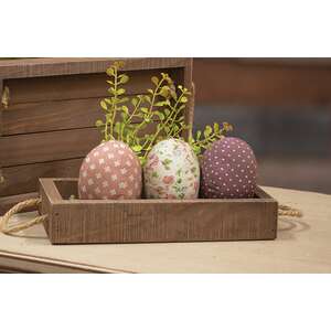 Vintage Fabric Egg, 3 Asstd.