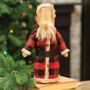 Buffalo Check Santa Doll