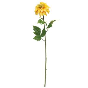 Yellow Dahlia Stem, 24.5" FG07252;