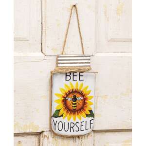 Bee Yourself Mason Jar Sign
