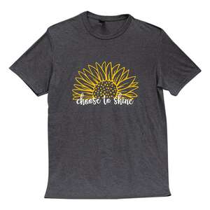 Choose To Shine Sunflower T-Shirt, XXL