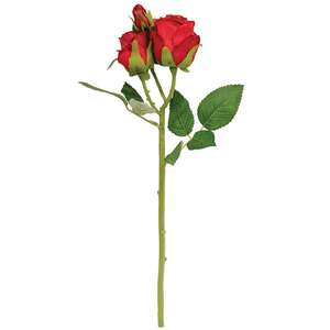 Blooming Red Roses Pick, 17" HJ092505;