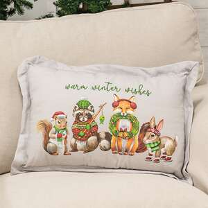 Woodland Winter Wishes Pillow KW0006;