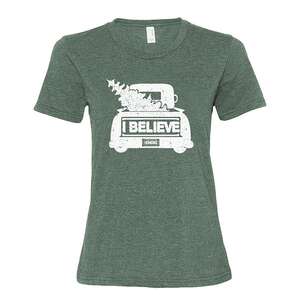 I Believe T-Shirt - Heather Dark Green - Small