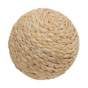 Natural Woven Seagrass Decorative Ball, 4" SA112520;