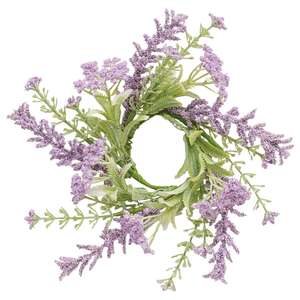 Delicate Lilac Astilbe & Lace Candle Ring, 2" SA112530;