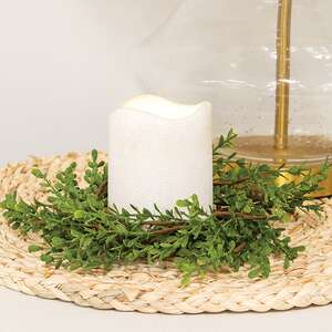 Baby Boxwood Candle Ring, 3.5" SA112577;